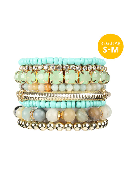 Stackable Beads Bracelet Set