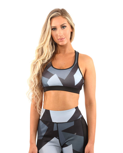 Bondi Sports Bra - Black/Grey