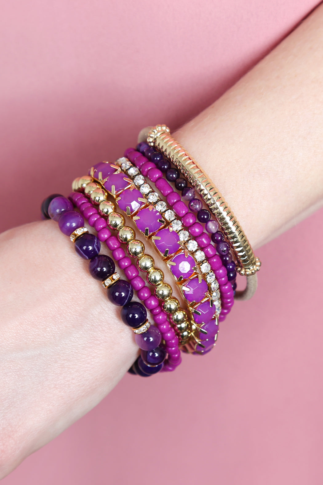 Stackable Beads Bracelet Set