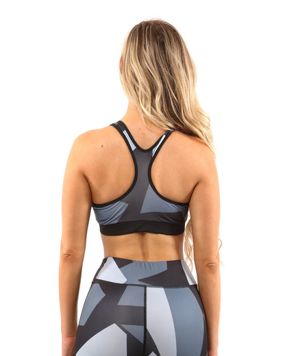 Bondi Sports Bra - Black/Grey