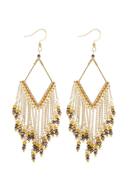 dangle beaded earrings