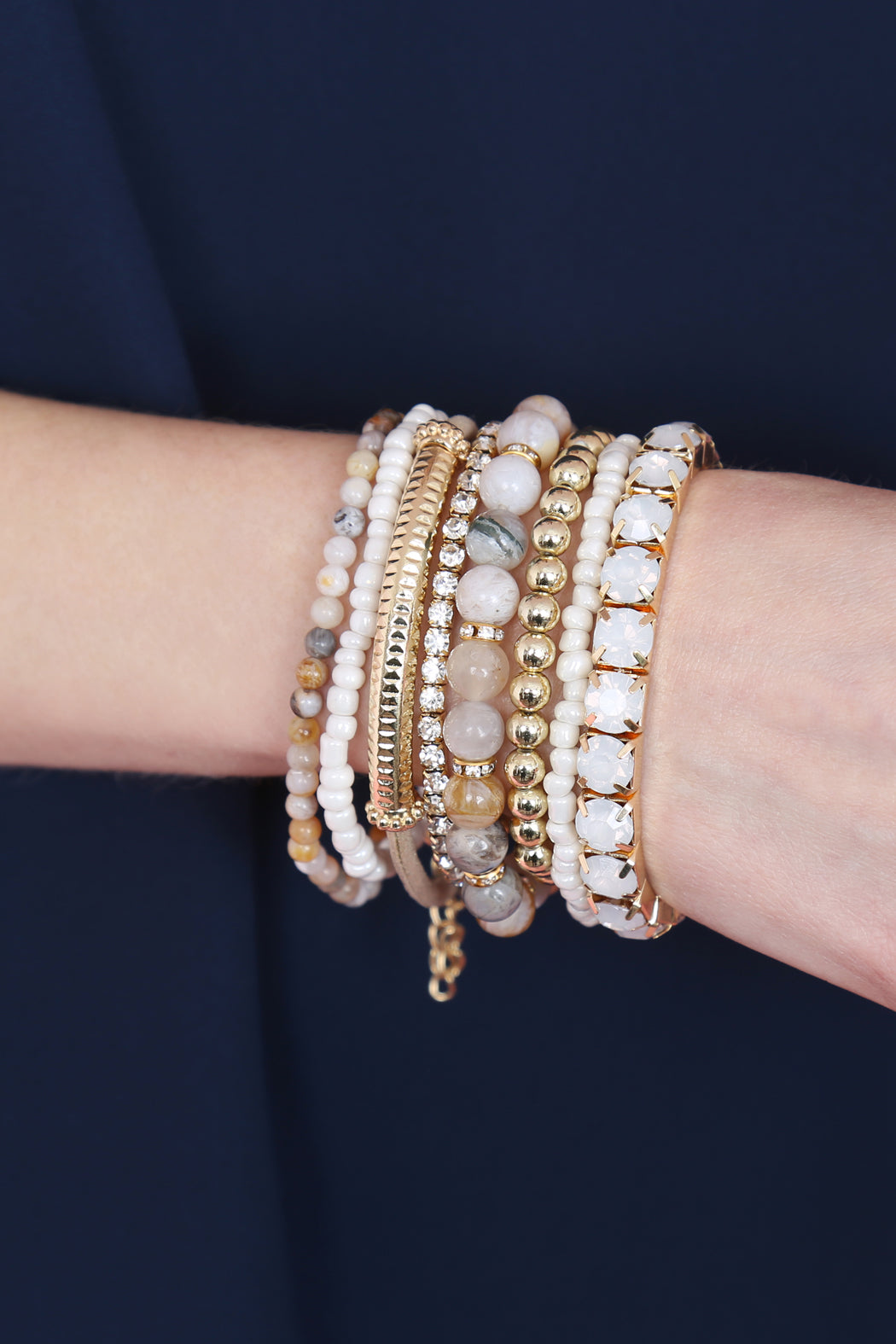 Stackable Beads Bracelet Set