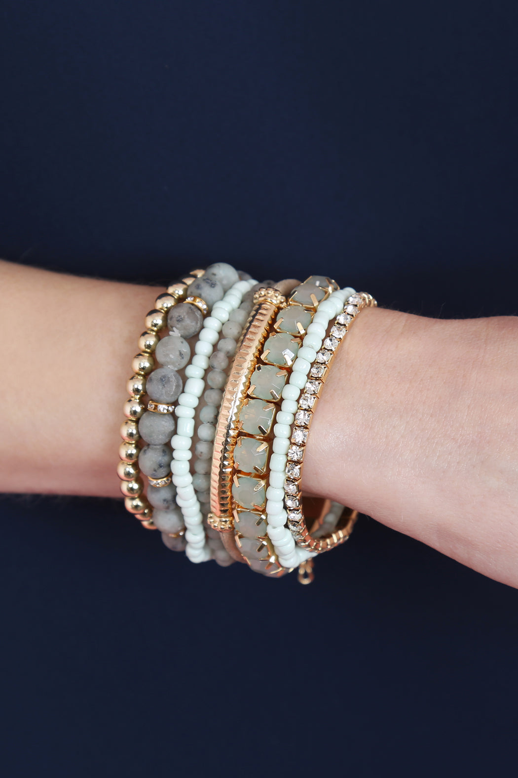 Stackable Beads Bracelet Set