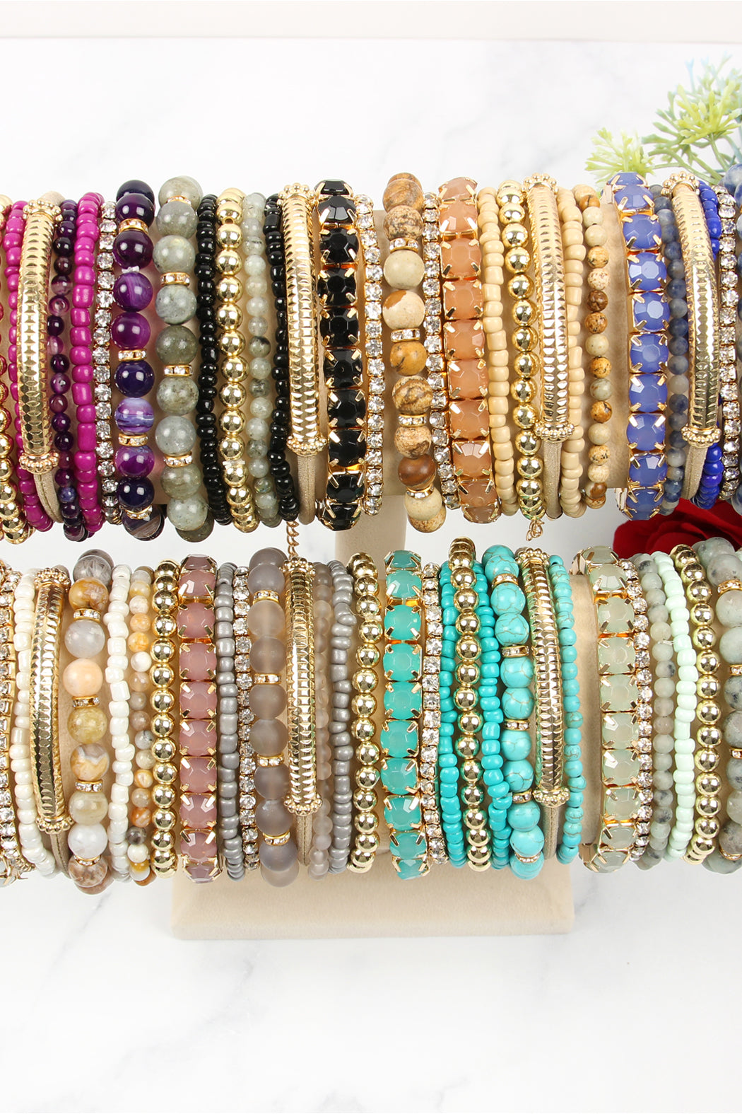 Stackable Beads Bracelet Set