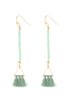 Tassel Rondelle Drop Earrings