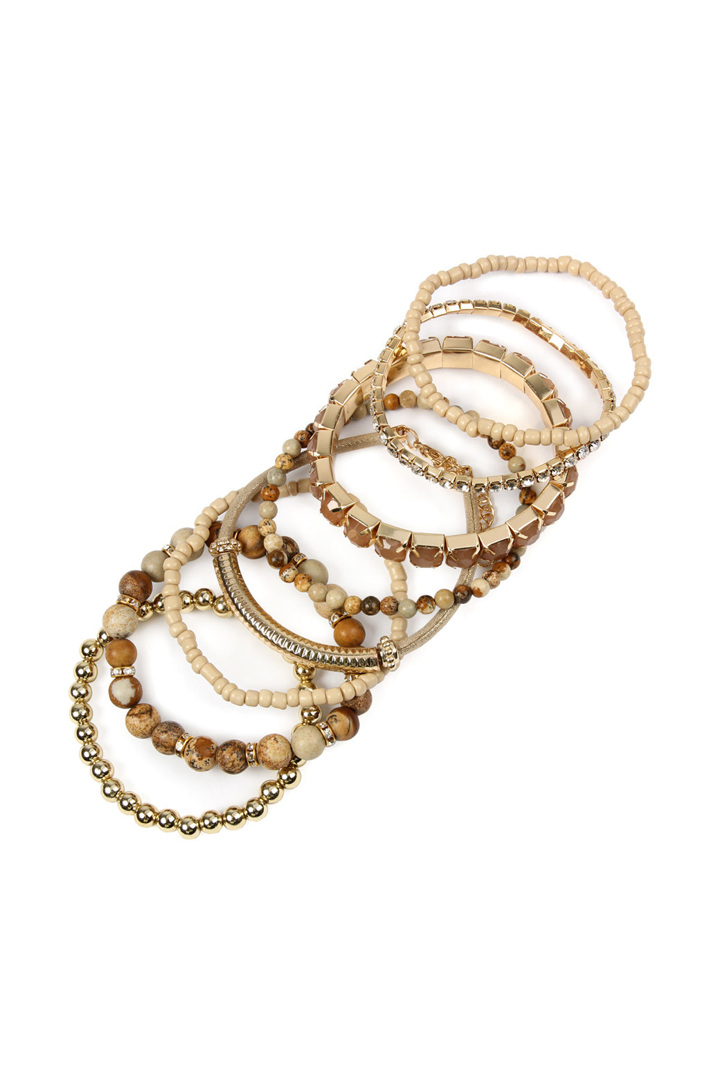 Stackable Beads Bracelet Set