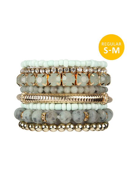 Stackable Beads Bracelet Set