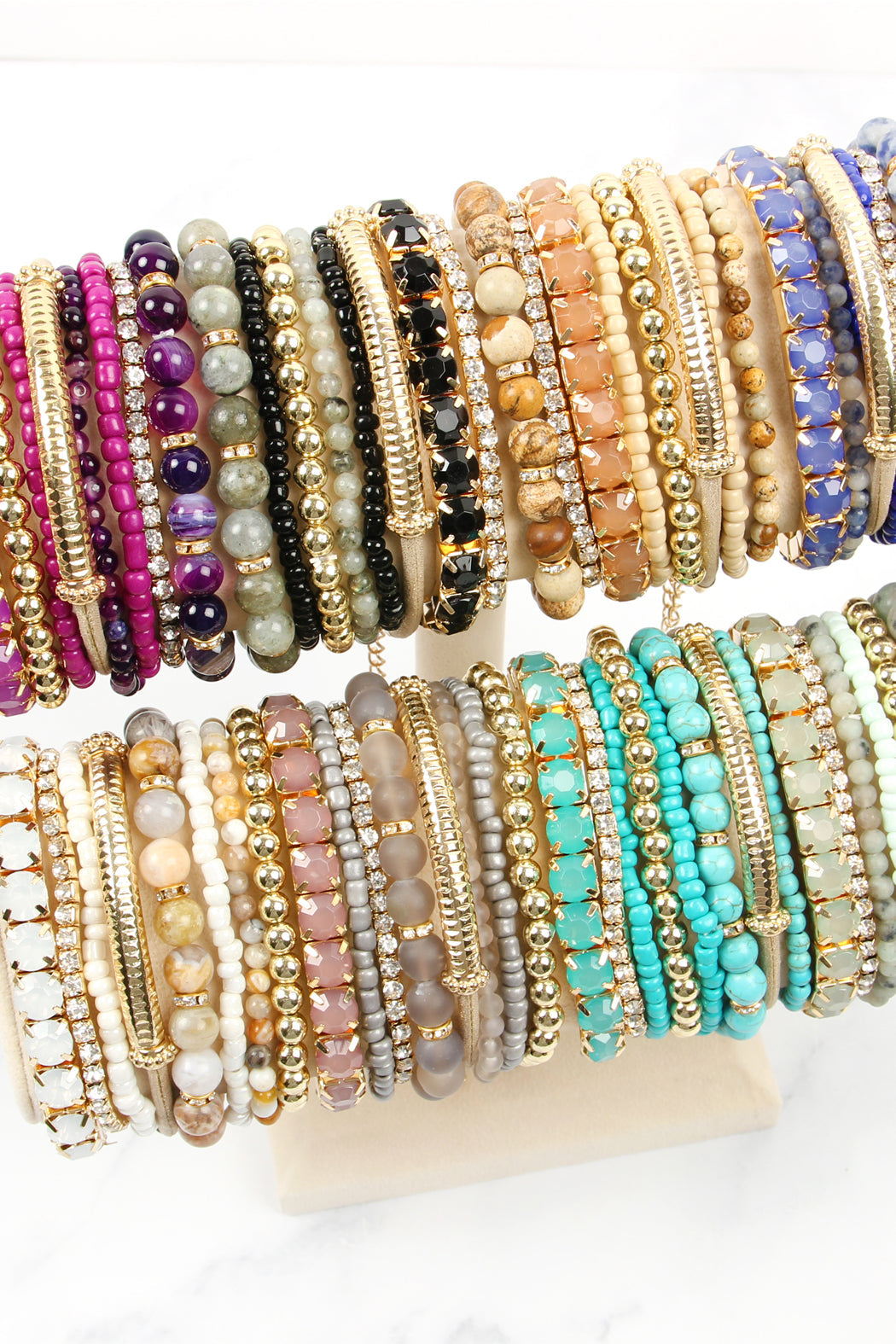 Stackable Beads Bracelet Set