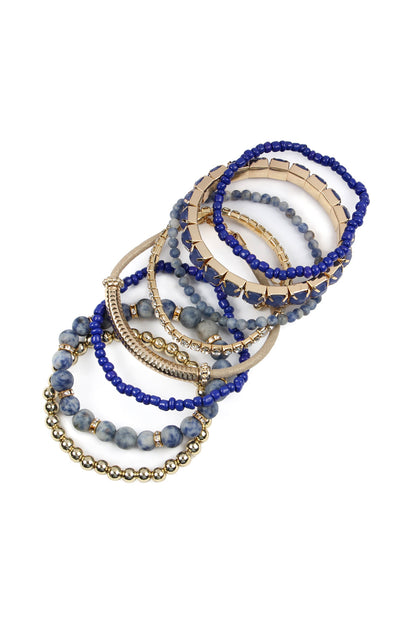 Stackable Beads Bracelet Set