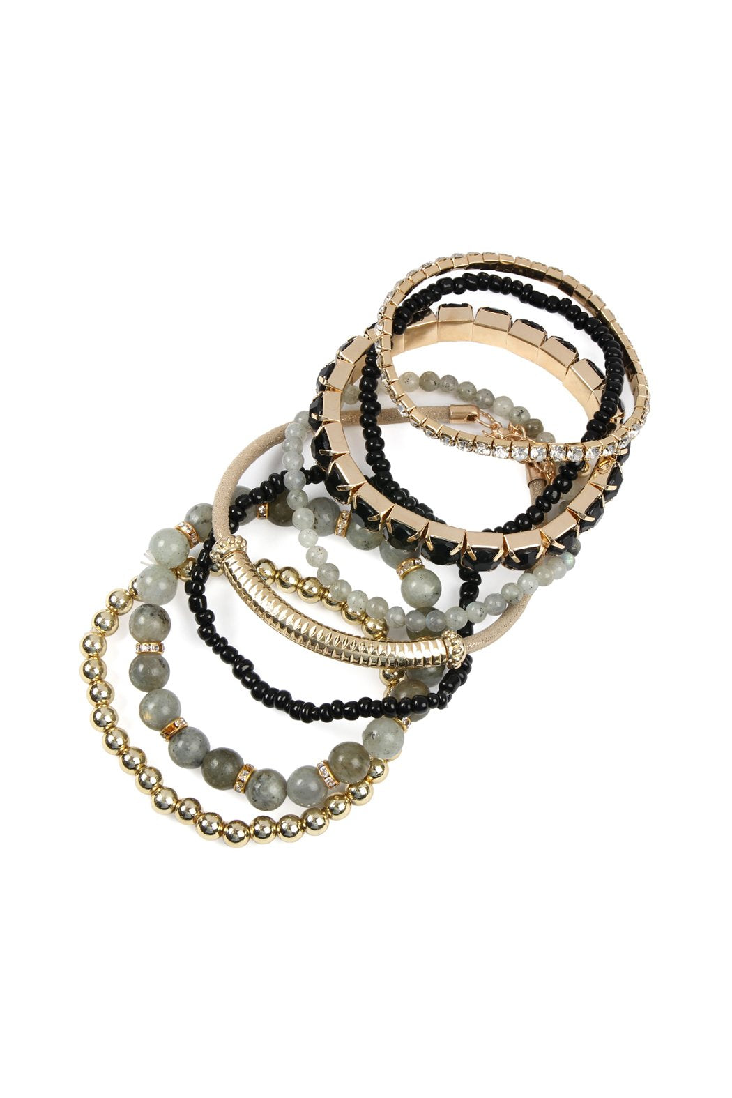 Stackable Beads Bracelet Set